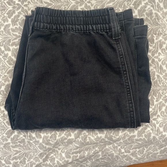 H&M black wide leg cargo jeans - Picture 7 of 8